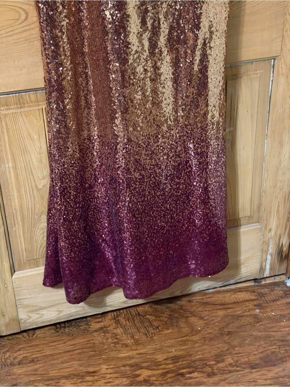 Marina Ombré Sequin Sleeveless Gown Size 8 NEW WITH TAGS Maxi Dress - Picture 6 of 13